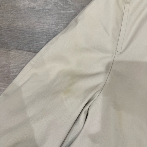 Vintage London Fog Trench Coat Mens 42 Reg Over Jacket Zip Out Lining Khaki Tan - Picture 3 of 14